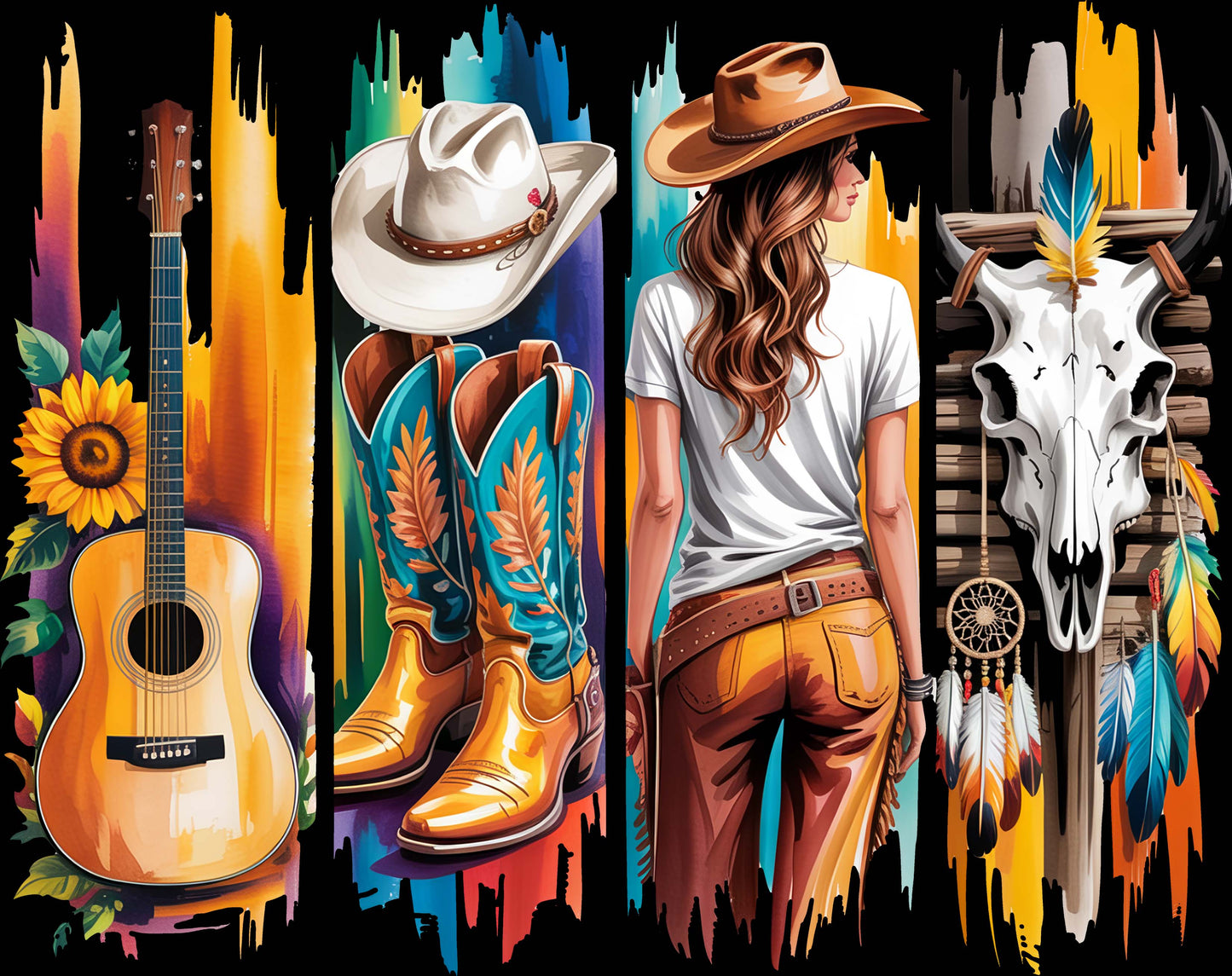 DTF Transfer – Country SceneB Multi Sizes (CO-SC002)