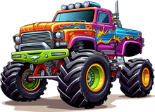 Load image into Gallery viewer, DTF Transfer – CQ Monster Truck Multi Sizes
