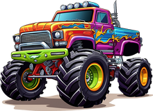 Load image into Gallery viewer, DTF Transfer – CQ Monster Truck Multi Sizes

