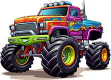 Load image into Gallery viewer, DTF Transfer – CQ Monster Truck Multi Sizes
