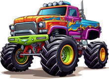 Load image into Gallery viewer, DTF Transfer – CQ Monster Truck Multi Sizes
