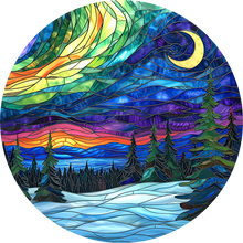 Load image into Gallery viewer, DTF Transfer – CT Glass Winter Scene Multi Sizes
