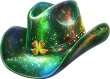 Load image into Gallery viewer, DTF Transfer – CW Green Glitter Hat Multi Sizes
