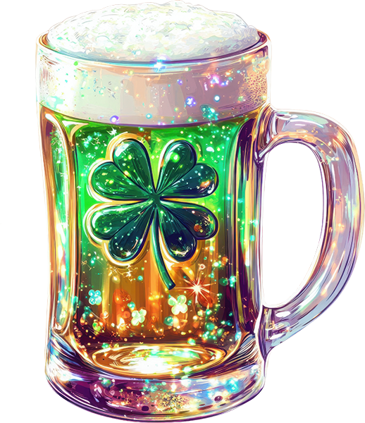 DTF Transfer – CY  Glitter Beer Stein Multi Sizes