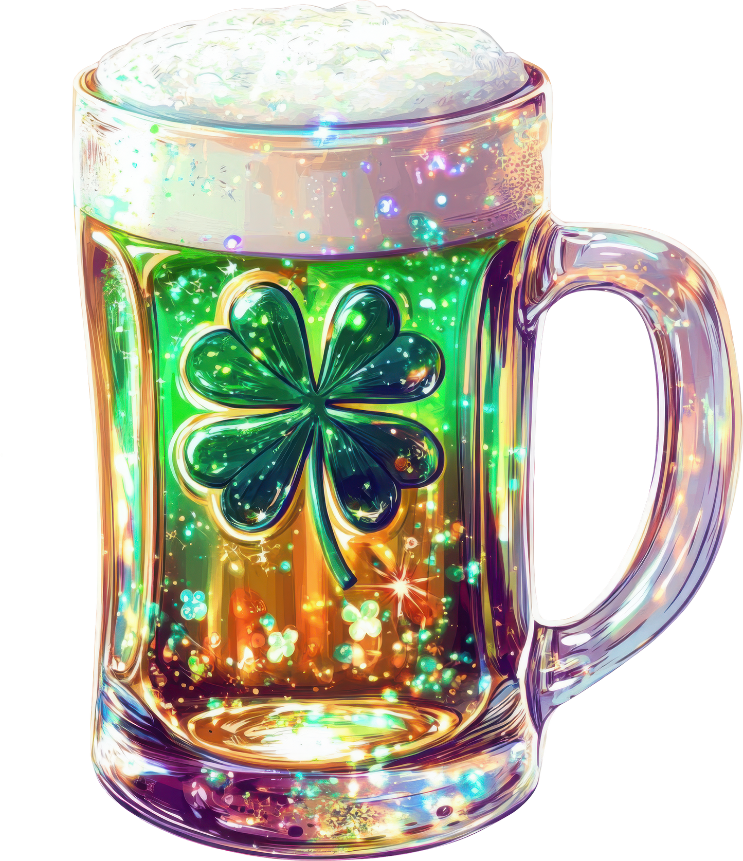 DTF Transfer – CY  Glitter Beer Stein Multi Sizes