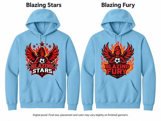 Blazing Stars / Blazing Fury Adult Pullover Hoodie