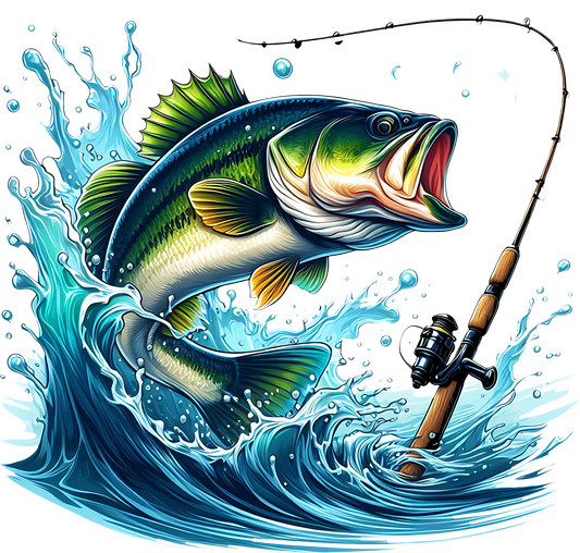 DTF Transfer – Fish Reel Multi Sizes (FI-SC002)