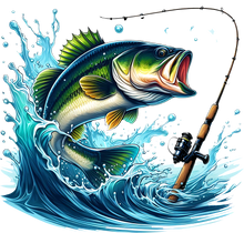 Load image into Gallery viewer, DTF Transfer – DC Fish Reel Multi Sizes
