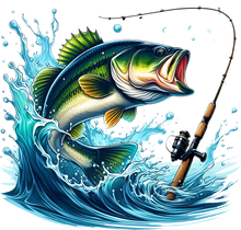 Load image into Gallery viewer, DTF Transfer – DC Fish Reel Multi Sizes
