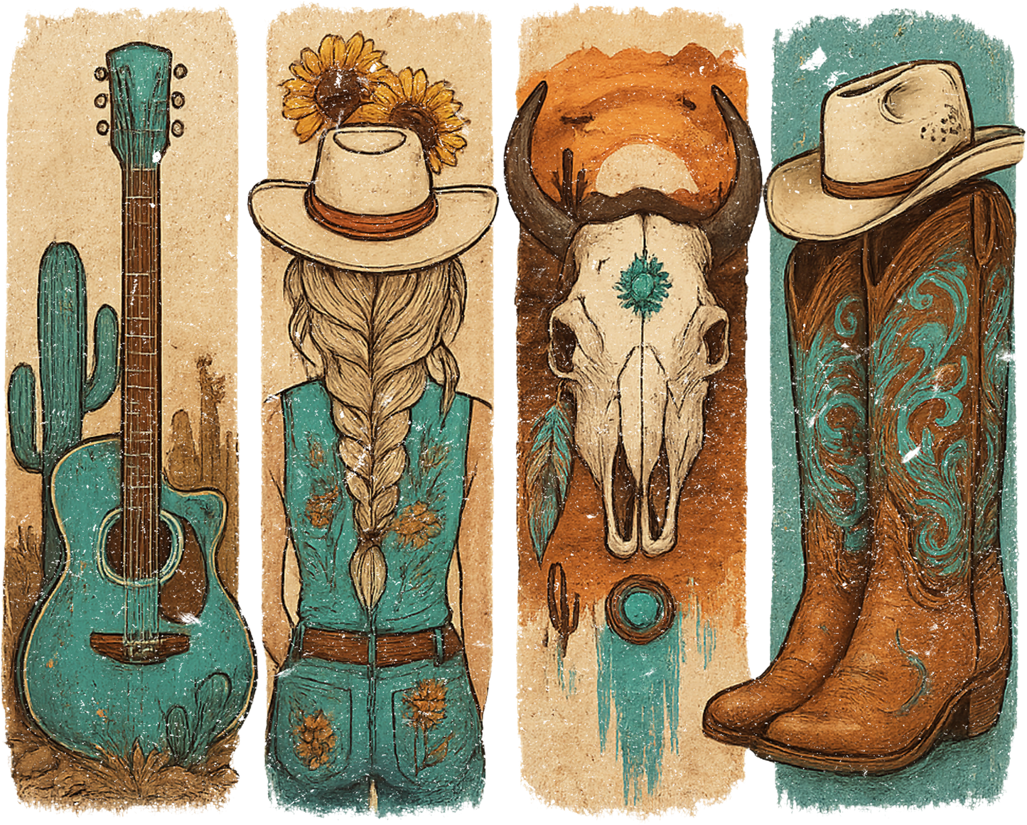 DTF Transfer – Country Scene Multi Sizes (CO-SC003)