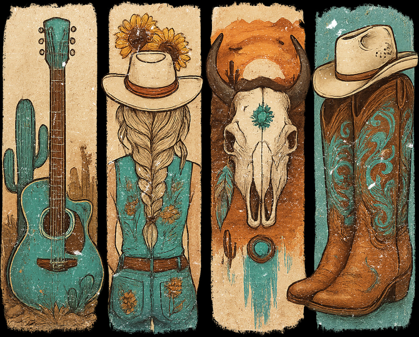 DTF Transfer – Country Scene Multi Sizes (CO-SC003)