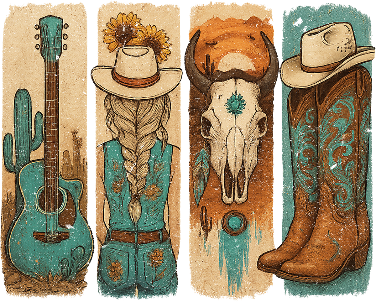 DTF Transfer – Country Scene Multi Sizes (CO-SC003)