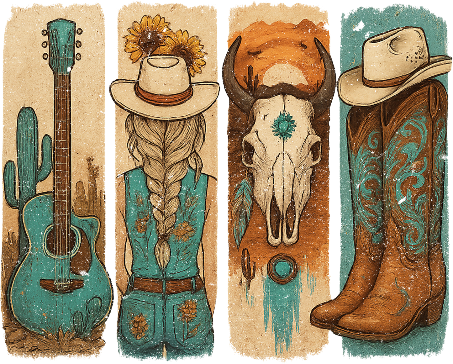DTF Transfer – Country Scene Multi Sizes (CO-SC003)