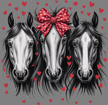Load image into Gallery viewer, DTF Transfer – DG Horses Hearts Multi Sizes
