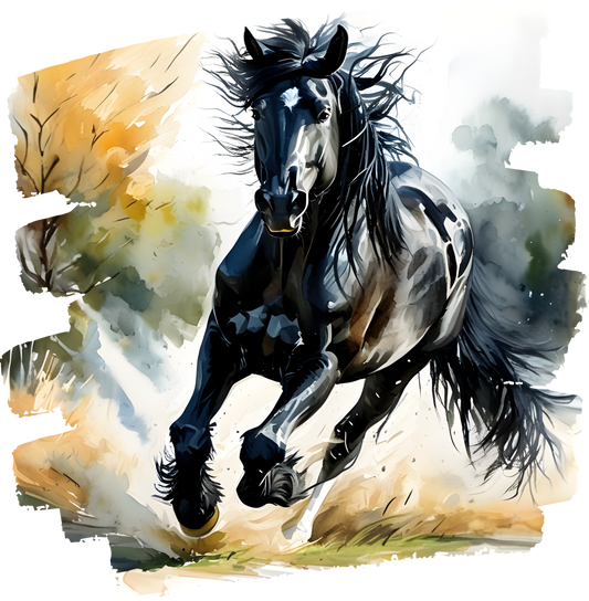 DTF Transfer – Horse Running Multi Sizes (AN-HR002)