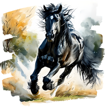 Load image into Gallery viewer, DTF Transfer – DK Horse Running Multi Sizes
