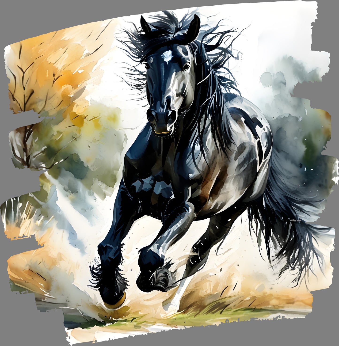 DTF Transfer – Horse Running Multi Sizes (AN-HR002)