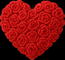 Load image into Gallery viewer, DTF Transfer – DP Yarn Rose Heart Multi Sizes

