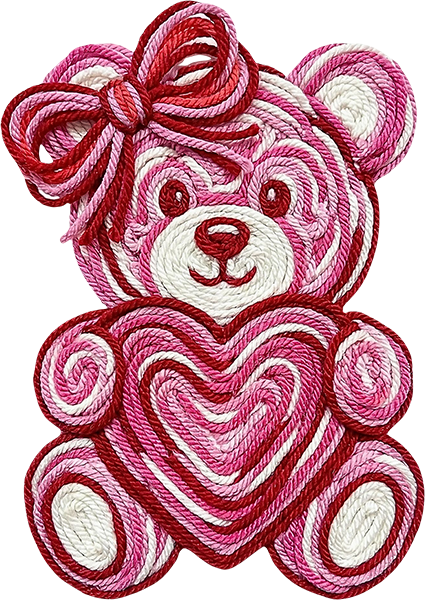 DTF Transfer – DQ Yarn Teddy Multi Sizes