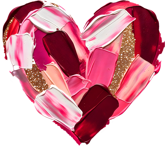 DTF Transfer – Paint Heart Multi Sizes (HR-PT002)