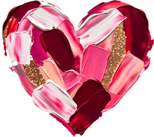 Load image into Gallery viewer, DTF Transfer – Paint Heart Multi Sizes (HR-PT002)
