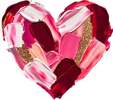 Load image into Gallery viewer, DTF Transfer – Paint Heart Multi Sizes (HR-PT002)
