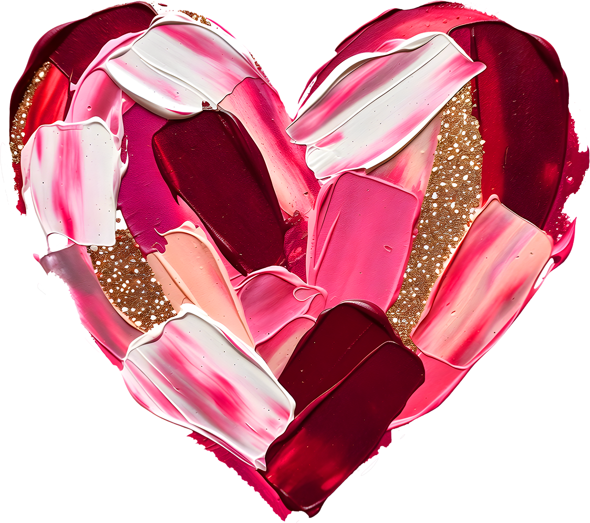 DTF Transfer – Paint Heart Multi Sizes (HR-PT002)