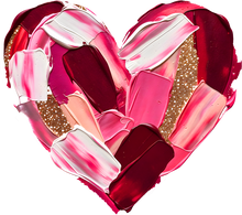 Load image into Gallery viewer, DTF Transfer – Paint Heart Multi Sizes (HR-PT002)
