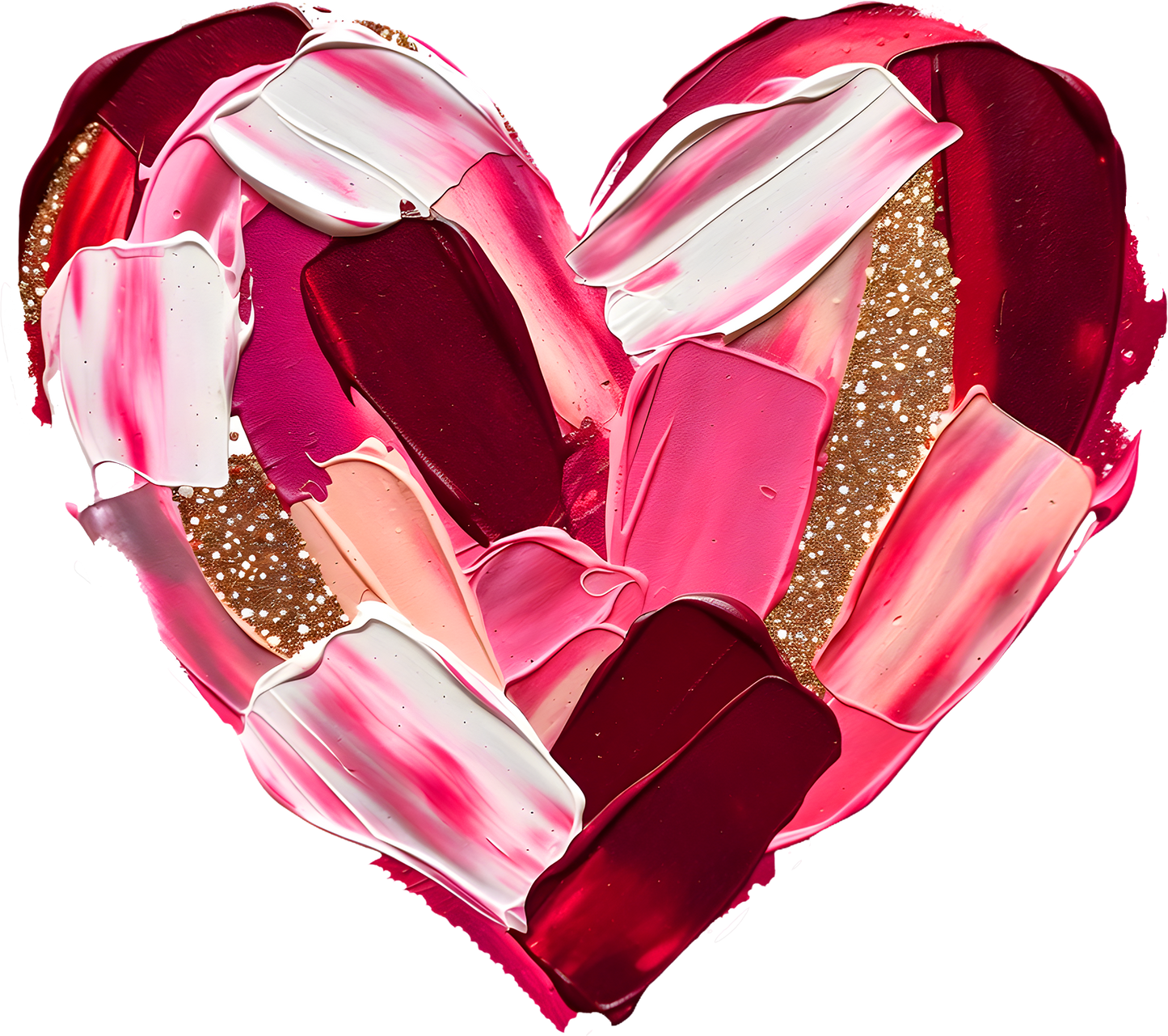 DTF Transfer – Paint Heart Multi Sizes (HR-PT002)