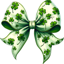 Load image into Gallery viewer, DTF Transfer – DV  St Patricks Day Bow Multi Sizes
