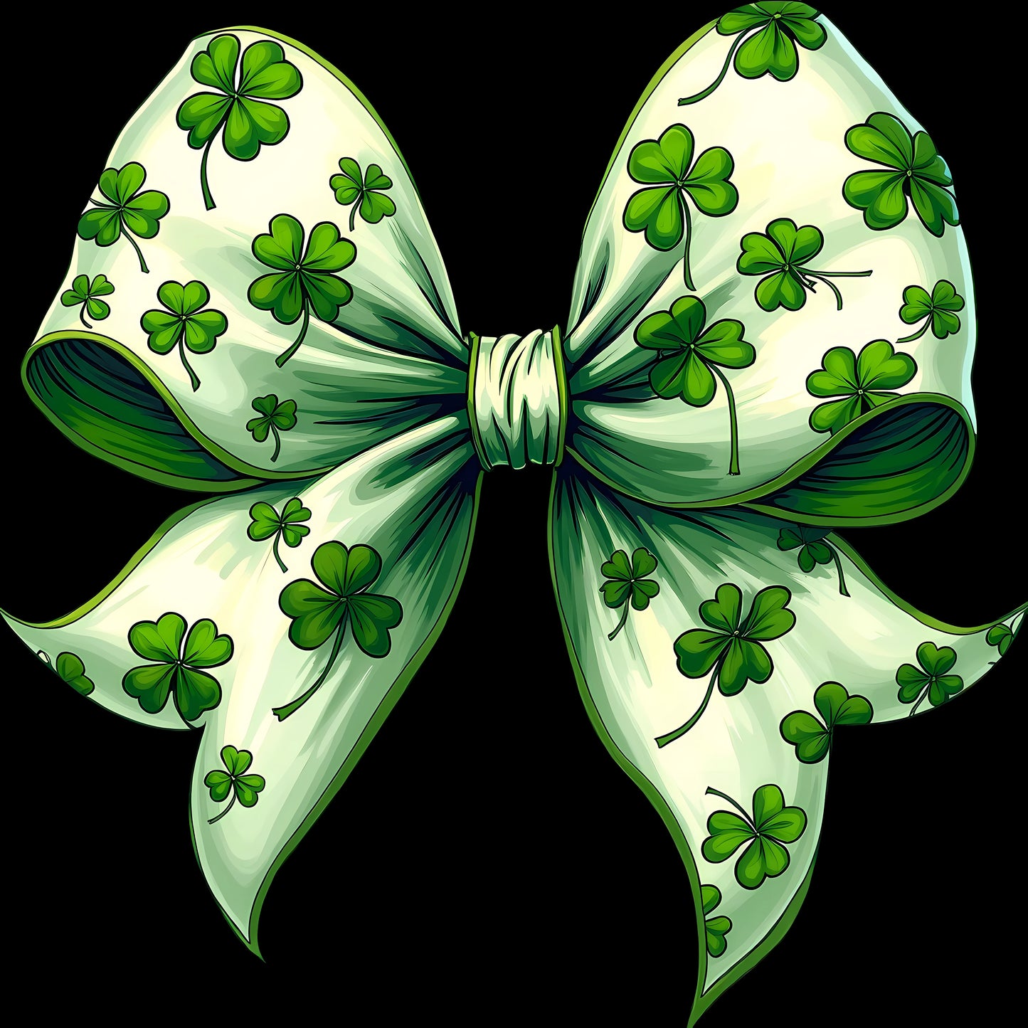 DTF Transfer – DV  St Patricks Day Bow Multi Sizes