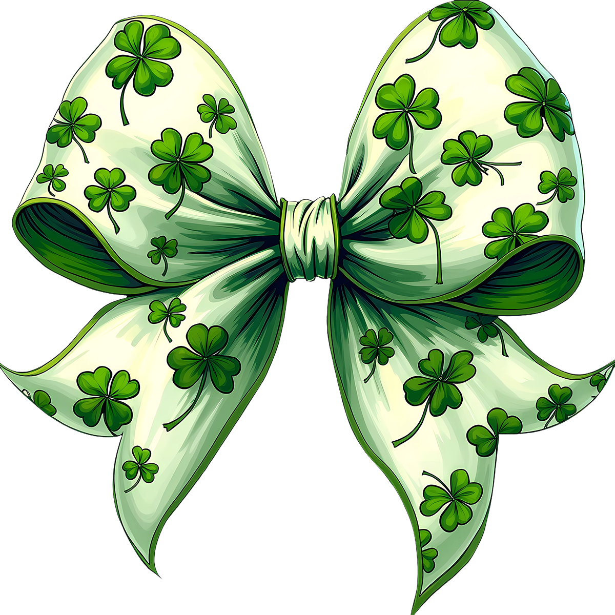 DTF Transfer – DV  St Patricks Day Bow Multi Sizes