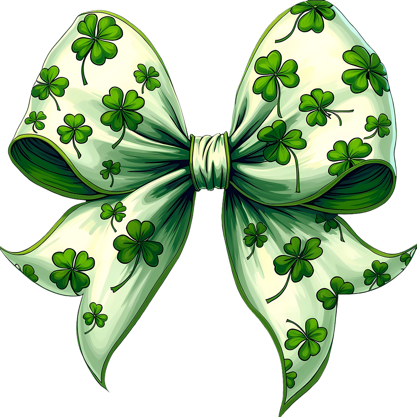 DTF Transfer – DV  St Patricks Day Bow Multi Sizes