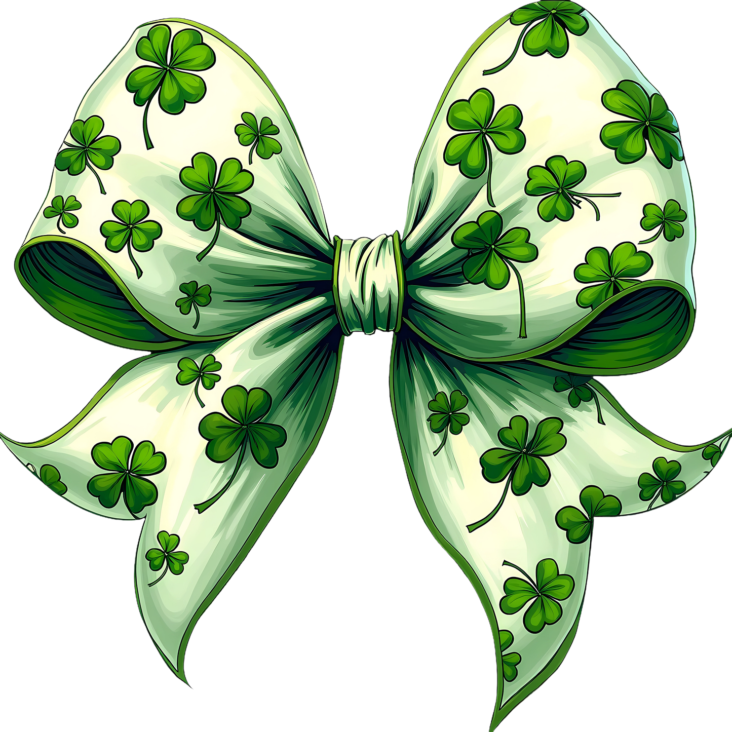 DTF Transfer – DV  St Patricks Day Bow Multi Sizes