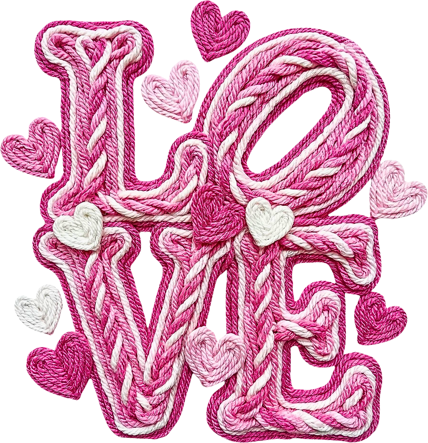 DTF Transfer – DY Yarn Love 01 Multi Sizes