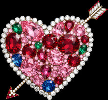 Load image into Gallery viewer, DTF Transfer – EB Gem Arrow Heart Multi Sizes
