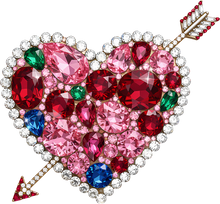 Load image into Gallery viewer, DTF Transfer – EB Gem Arrow Heart Multi Sizes
