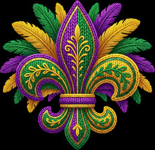 Load image into Gallery viewer, DTF Transfer – ED Yarn Mardi Gras Multi Sizes
