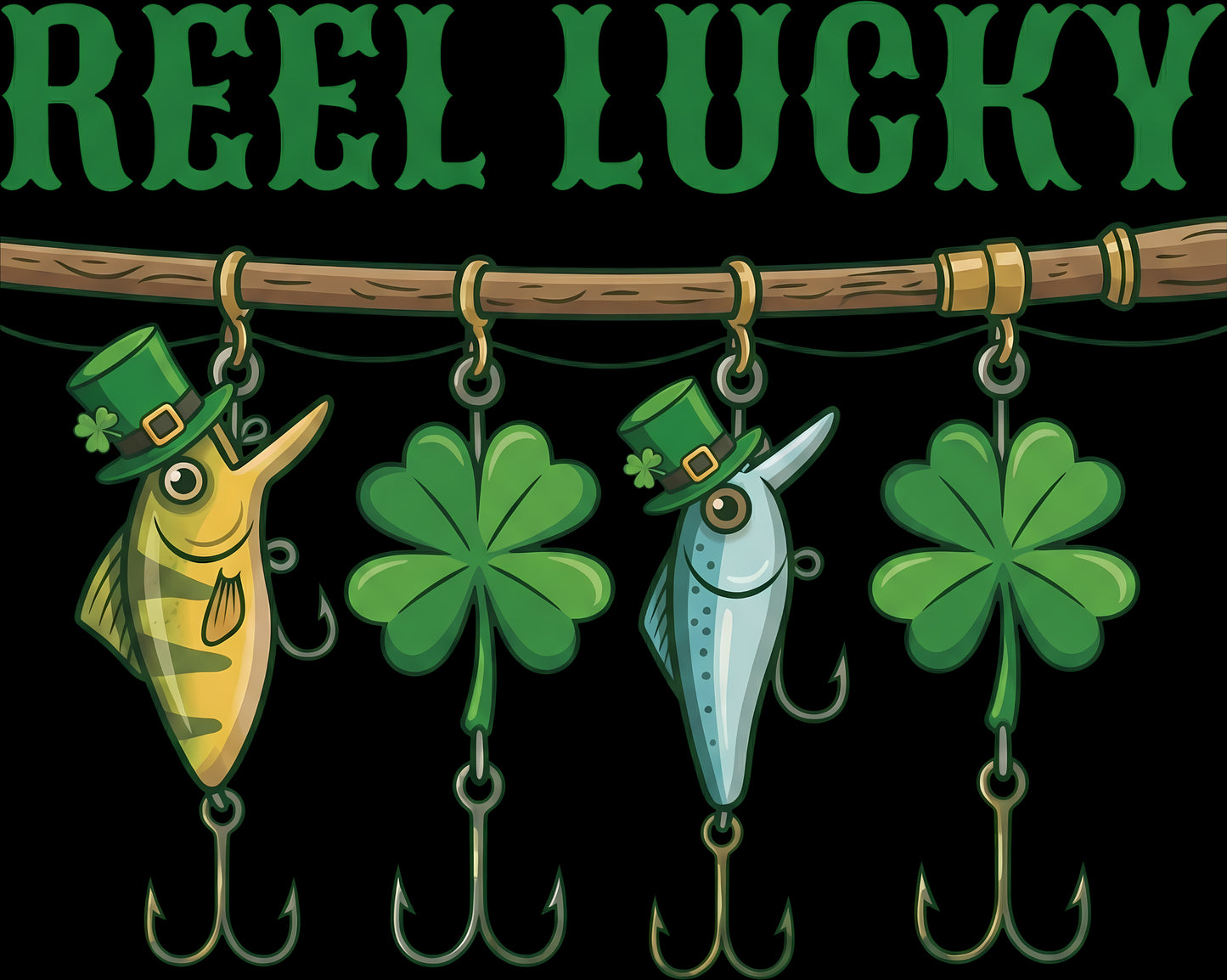 DTF Transfer – EE Reel Lucky Multi Sizes