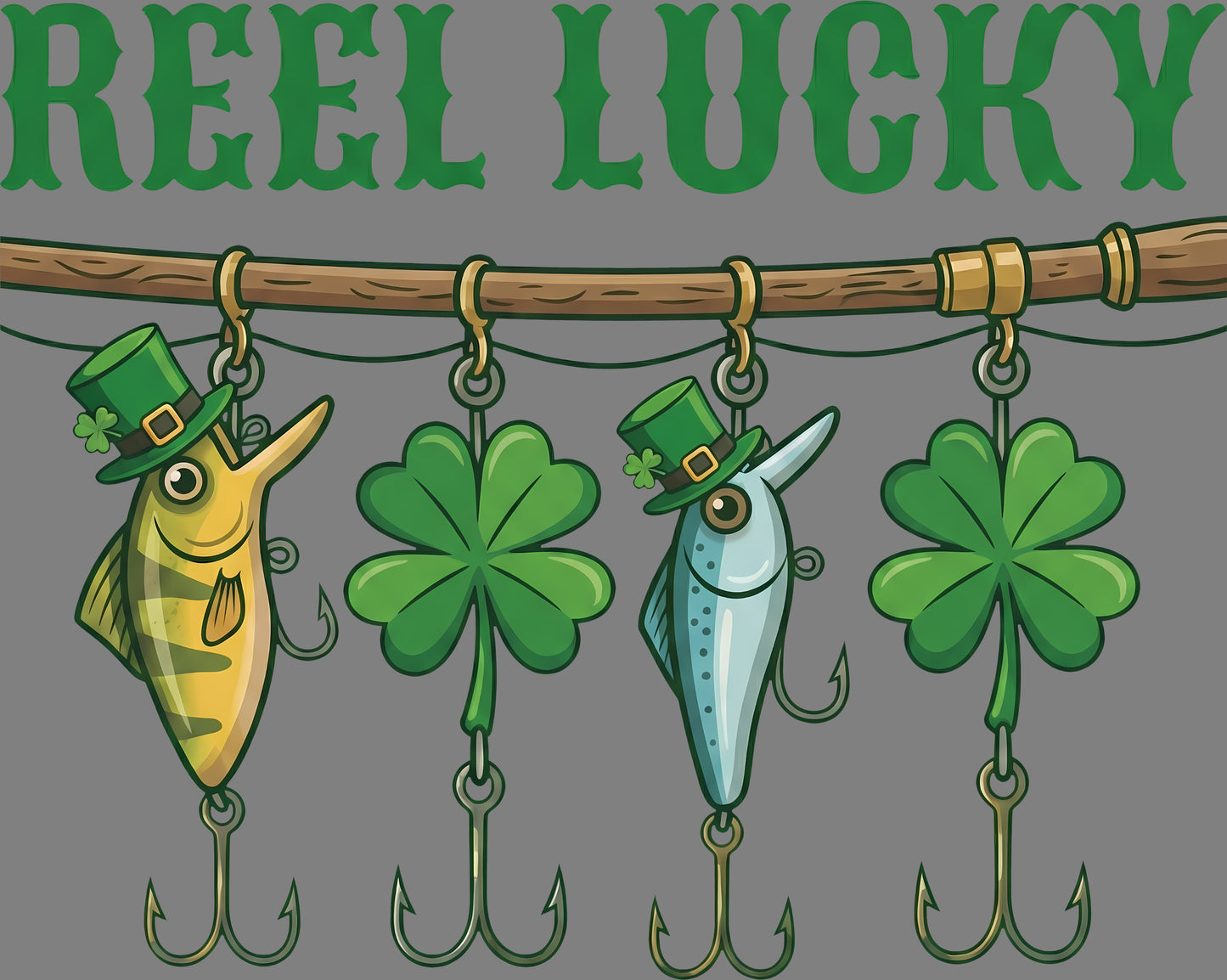DTF Transfer – EE Reel Lucky Multi Sizes