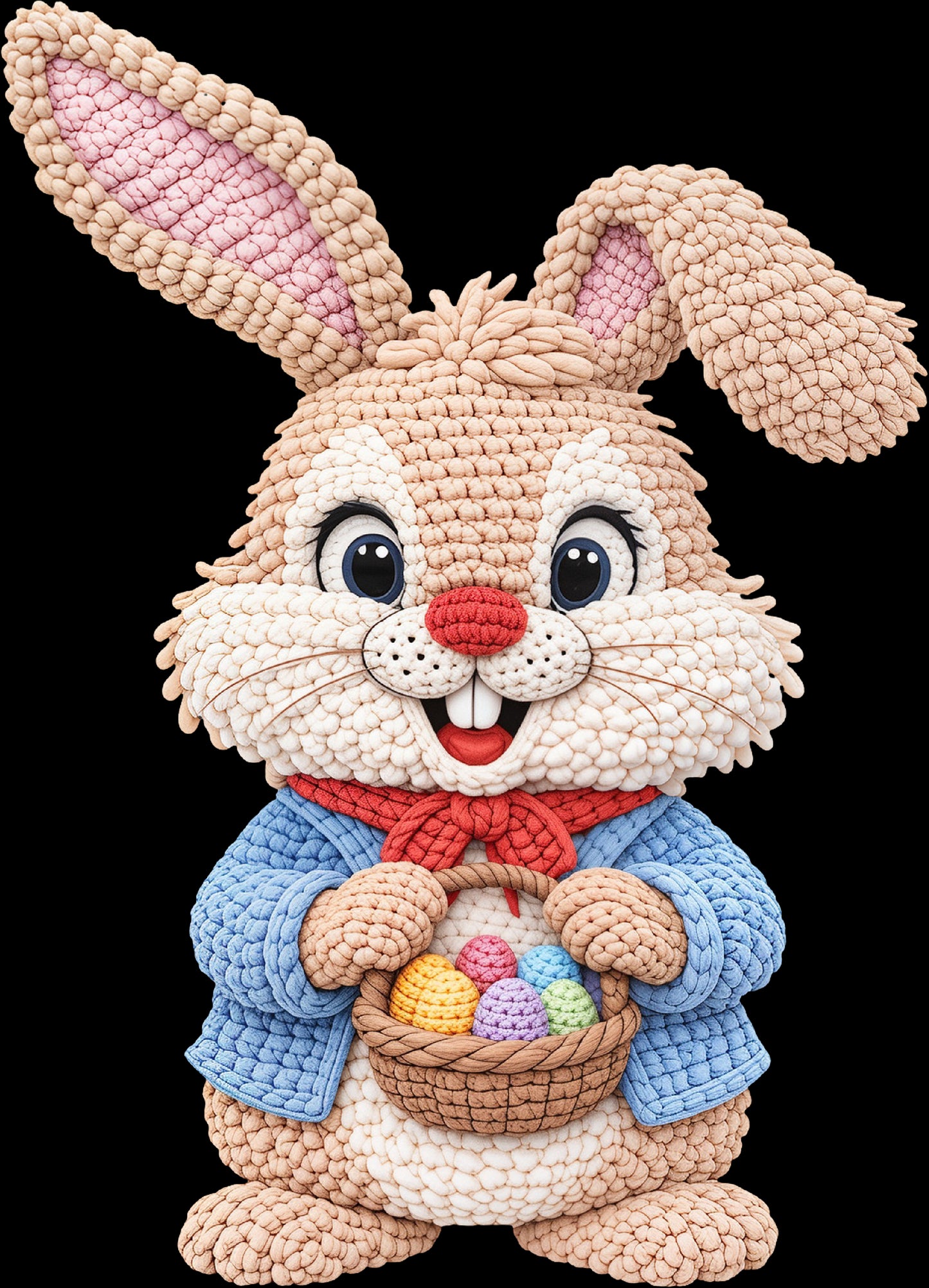 DTF Transfer – EF Easter Yarn Bunny Multi Sizes