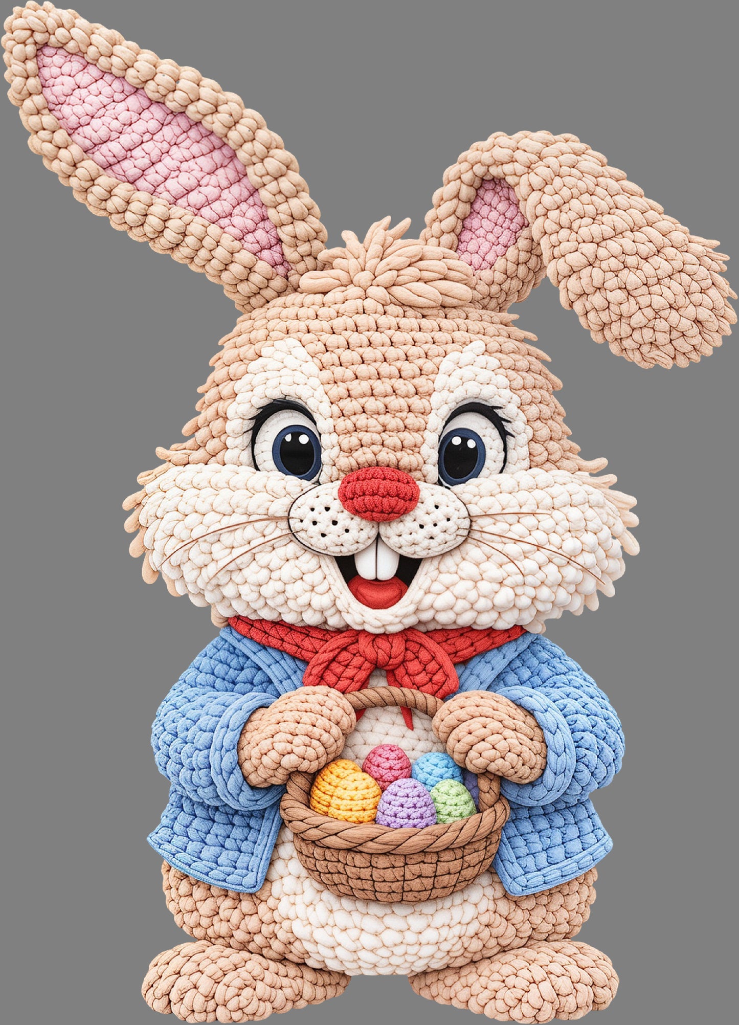 DTF Transfer – EF Easter Yarn Bunny Multi Sizes