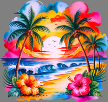 Load image into Gallery viewer, DTF Transfer – Tropical Sunset Multi Sizes (BE-SC002)

