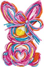 Load image into Gallery viewer, DTF Transfer – EO Yarn Bunny Multi Sizes

