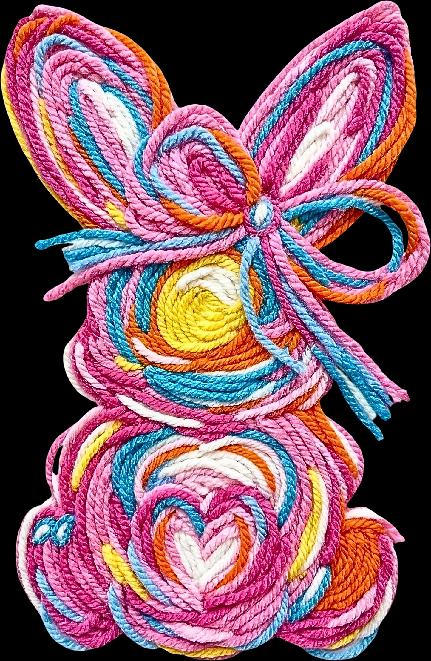 DTF Transfer – EO Yarn Bunny Multi Sizes