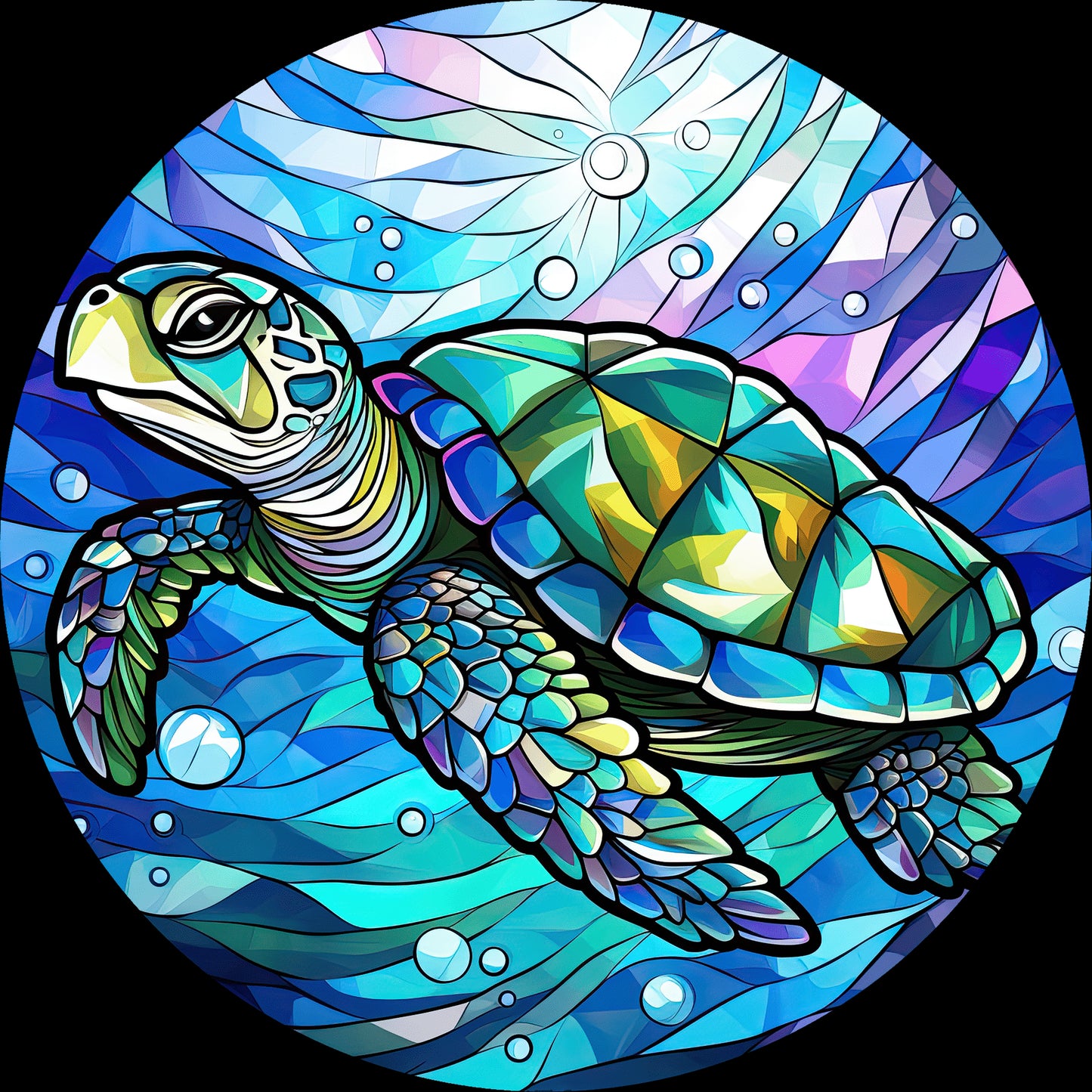 DTF Transfer – Turtle Swimming Multi Sizes (AN-TR002)