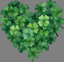 Load image into Gallery viewer, DTF Transfer – EY Shamrock Heart Multi Sizes
