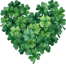 Load image into Gallery viewer, DTF Transfer – EY Shamrock Heart Multi Sizes
