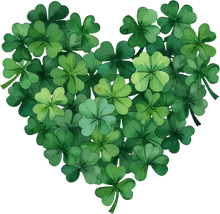 Load image into Gallery viewer, DTF Transfer – EY Shamrock Heart Multi Sizes
