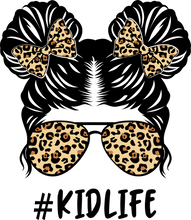Load image into Gallery viewer, DTF Transfer – Leopard Kid Life Bun Multi Sizes (FE-MB002)
